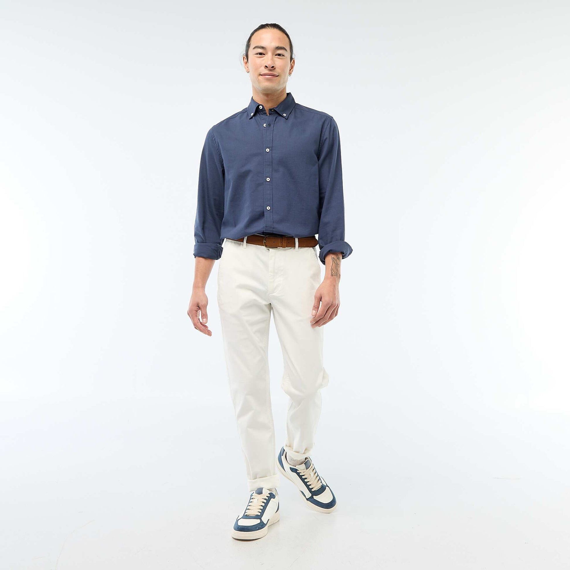 Regular-fit Oxford shirt BLUE