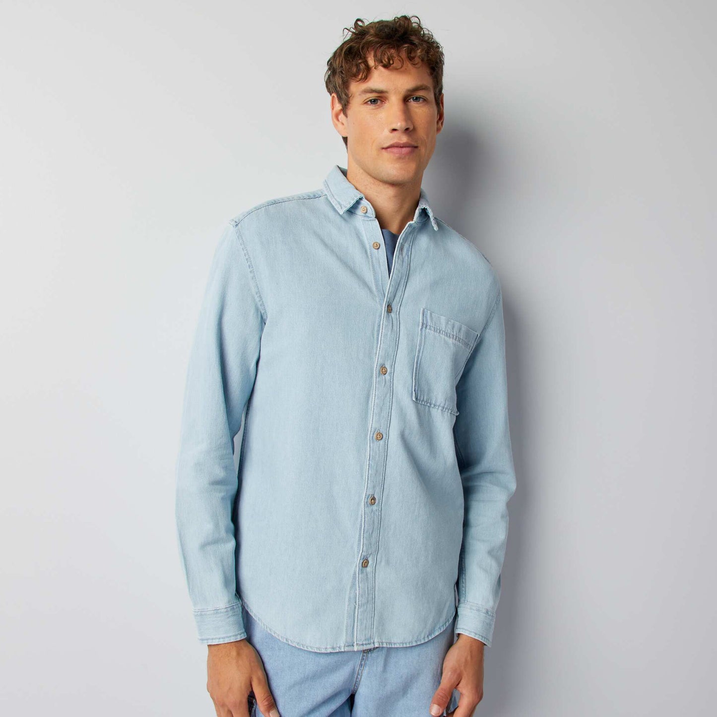 Denim shirt BLUE