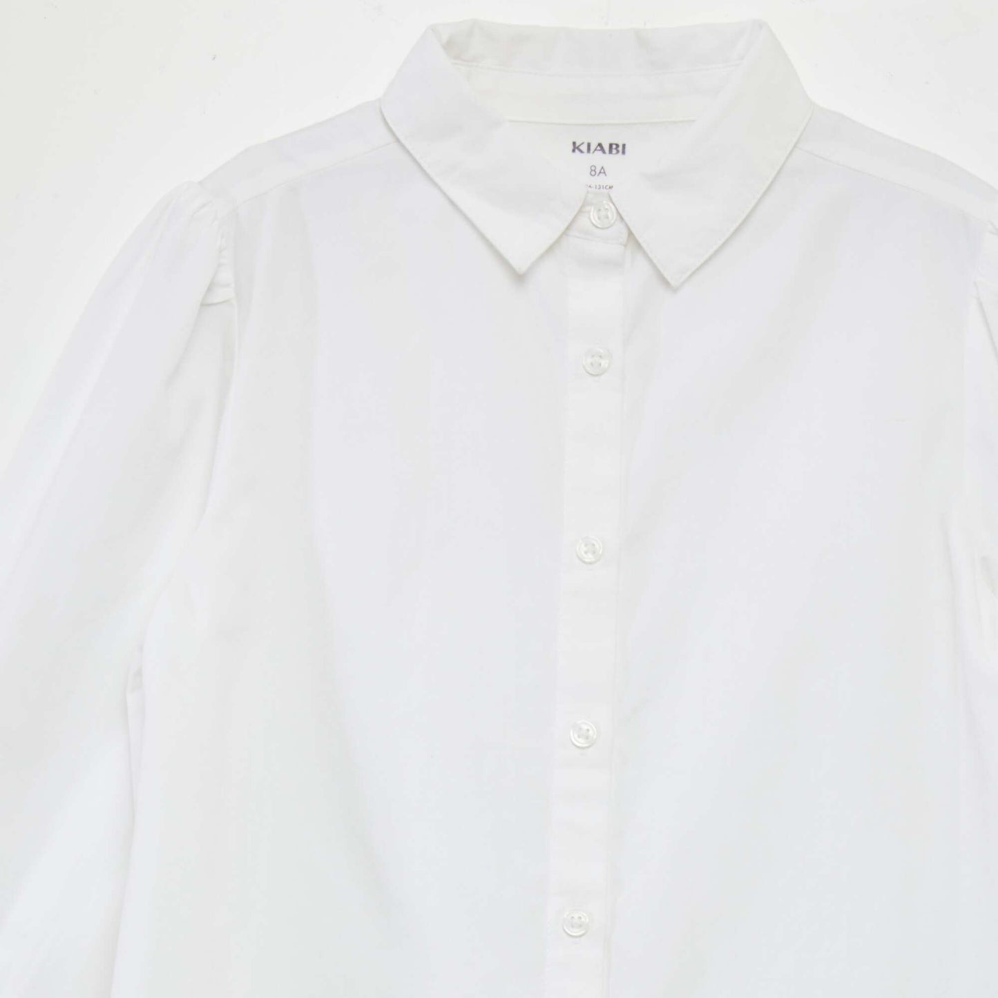 Poplin loose-fit shirt white