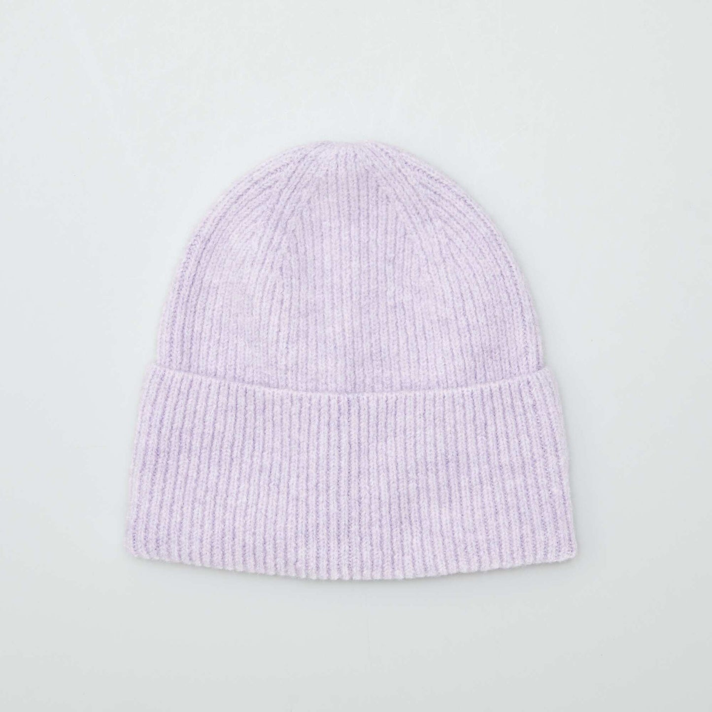 Ribbed knit hat PURPLE