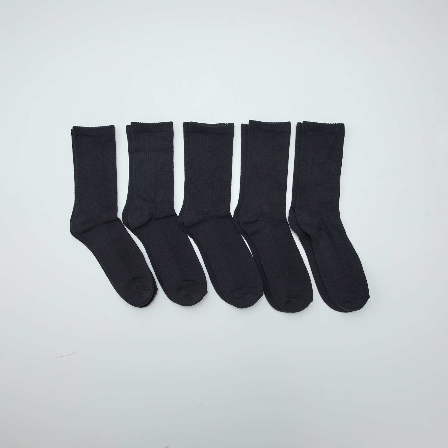 5-Pack of Tall Knitted Socks BLACK