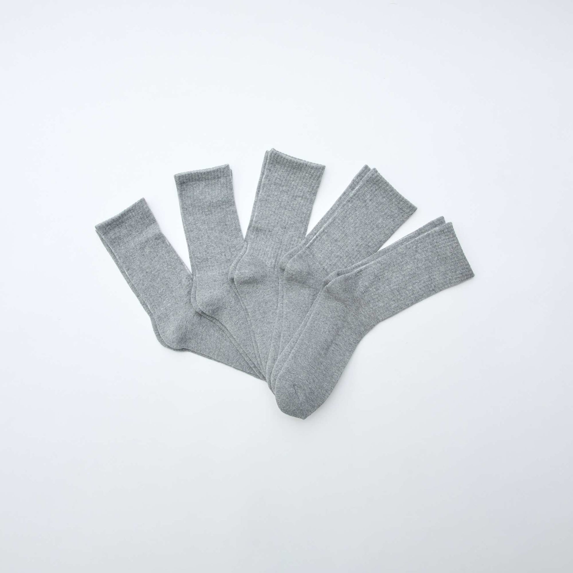 5-Pack of Tall Knitted Socks GREY