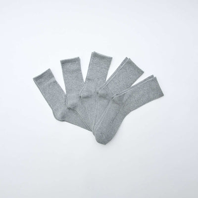 5-Pack of Tall Knitted Socks GREY