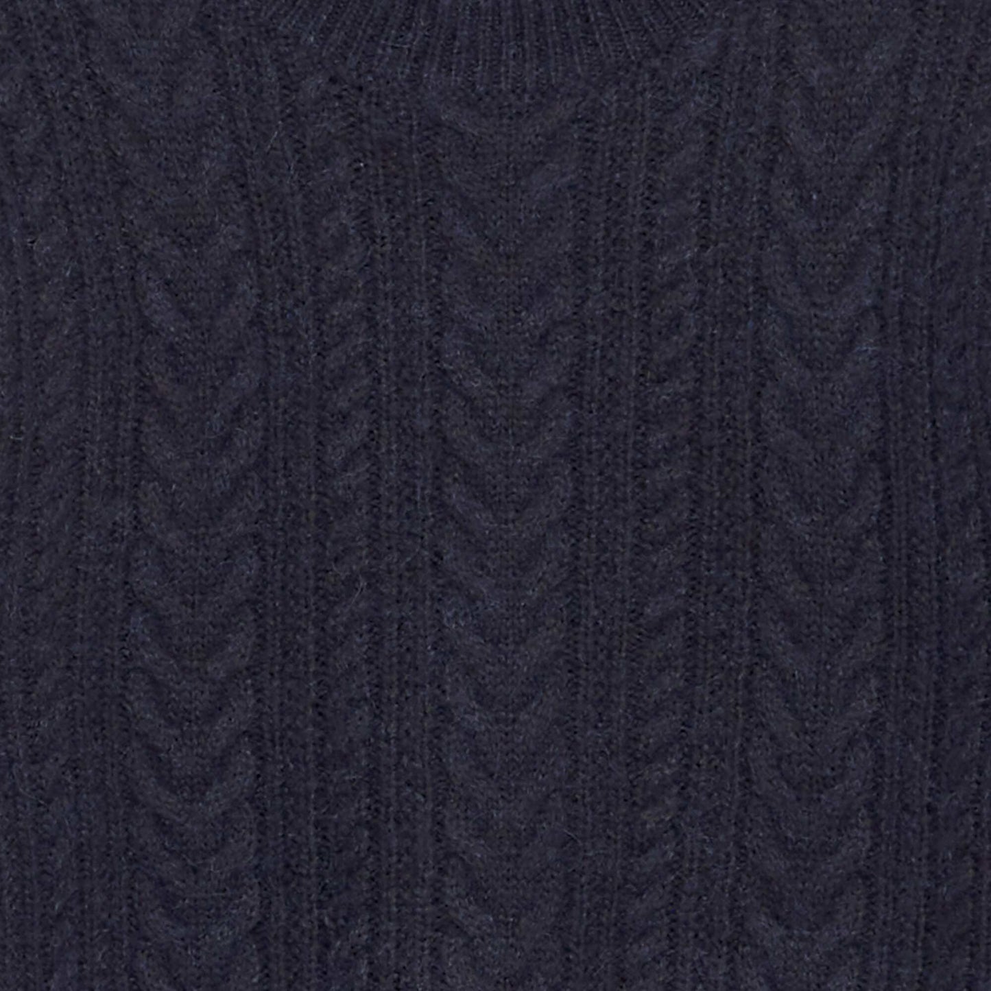 Knitted round neck sweater BLUE