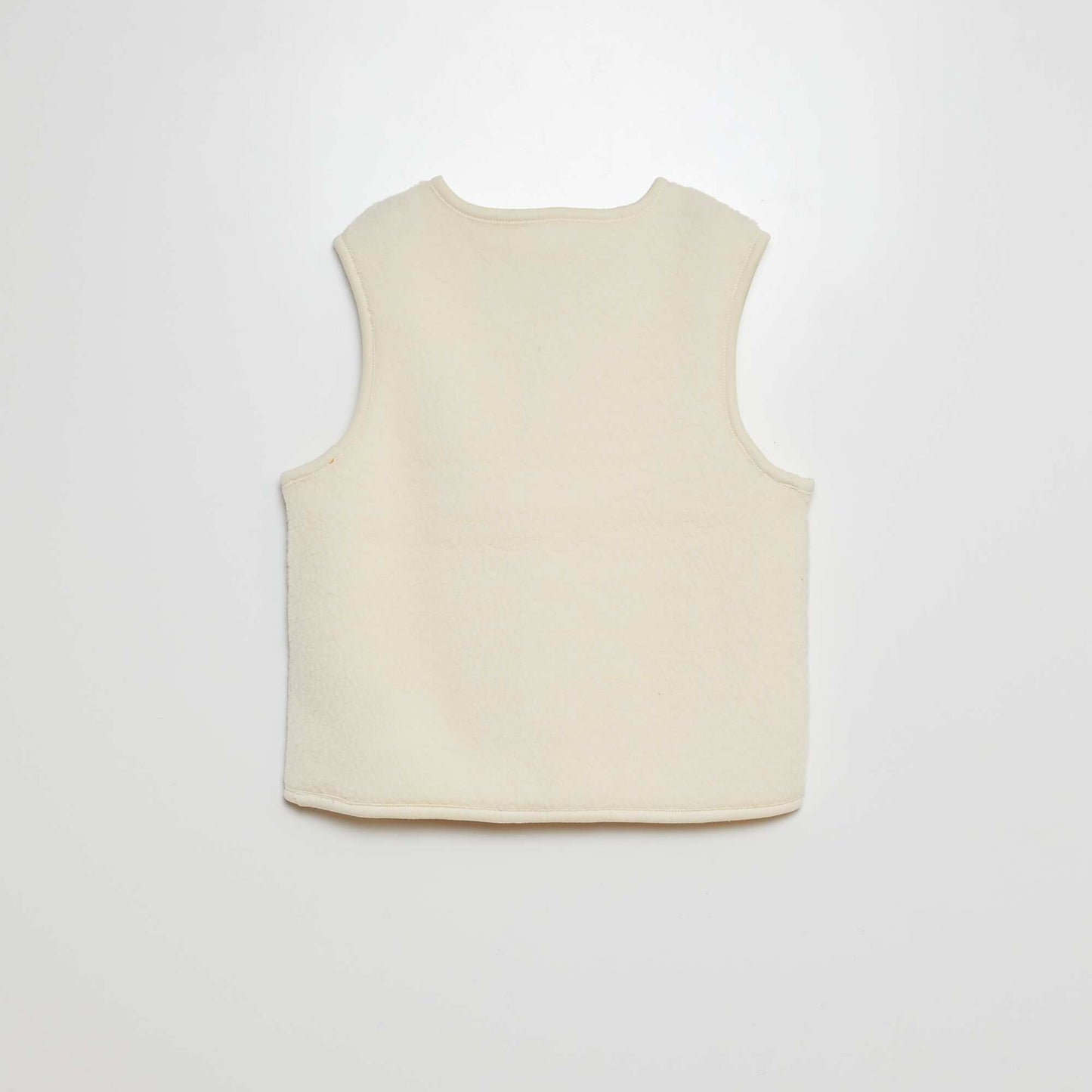 Faux sheepskin gilet WHITE