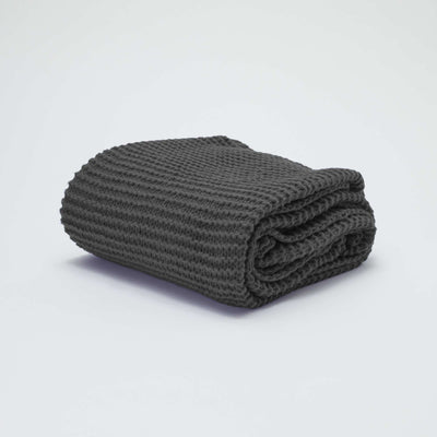 Chunky knit blanket - Kiabi Home GREY