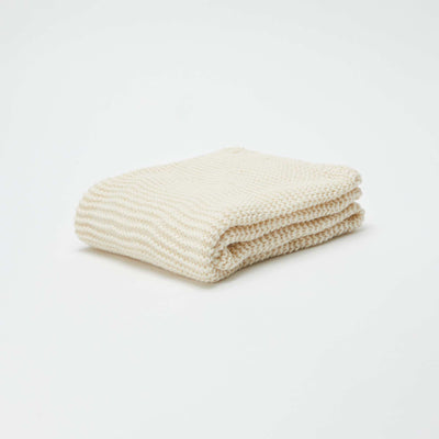 Chunky knit blanket - Kiabi Home WHITE