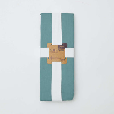 Cotton fitted sheet for single bed (90x190) - Kiabi Home GREEN