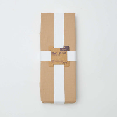 Plain 140 x 200 cm fitted sheet BEIGE