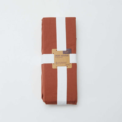 Cotton fitted sheet for double bed (160x200) - Kiabi Home BROWN