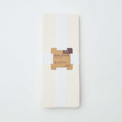 Cotton fitted sheet for double bed (180x200) - Kiabi Home WHITE