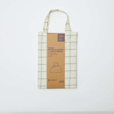 Duvet cover and pillowcase set (140 x 200 cm)  - 2-piece set BEIGE