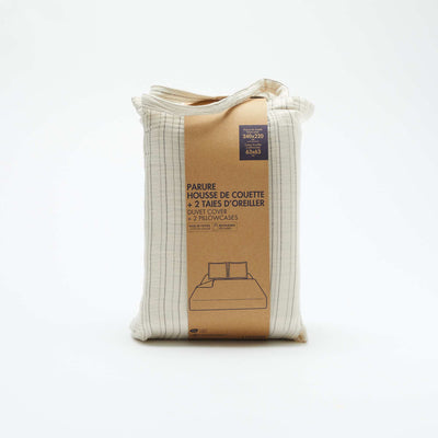 Cotton Gauze Double Bedding Set (240 x 220cm) - Kiabi Home BEIGE