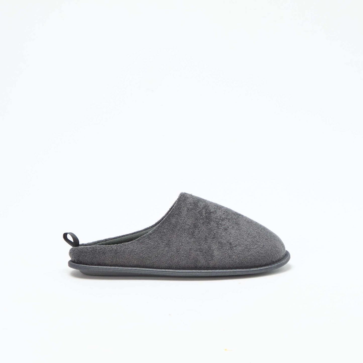 Bouclé knit mule slippers GREY