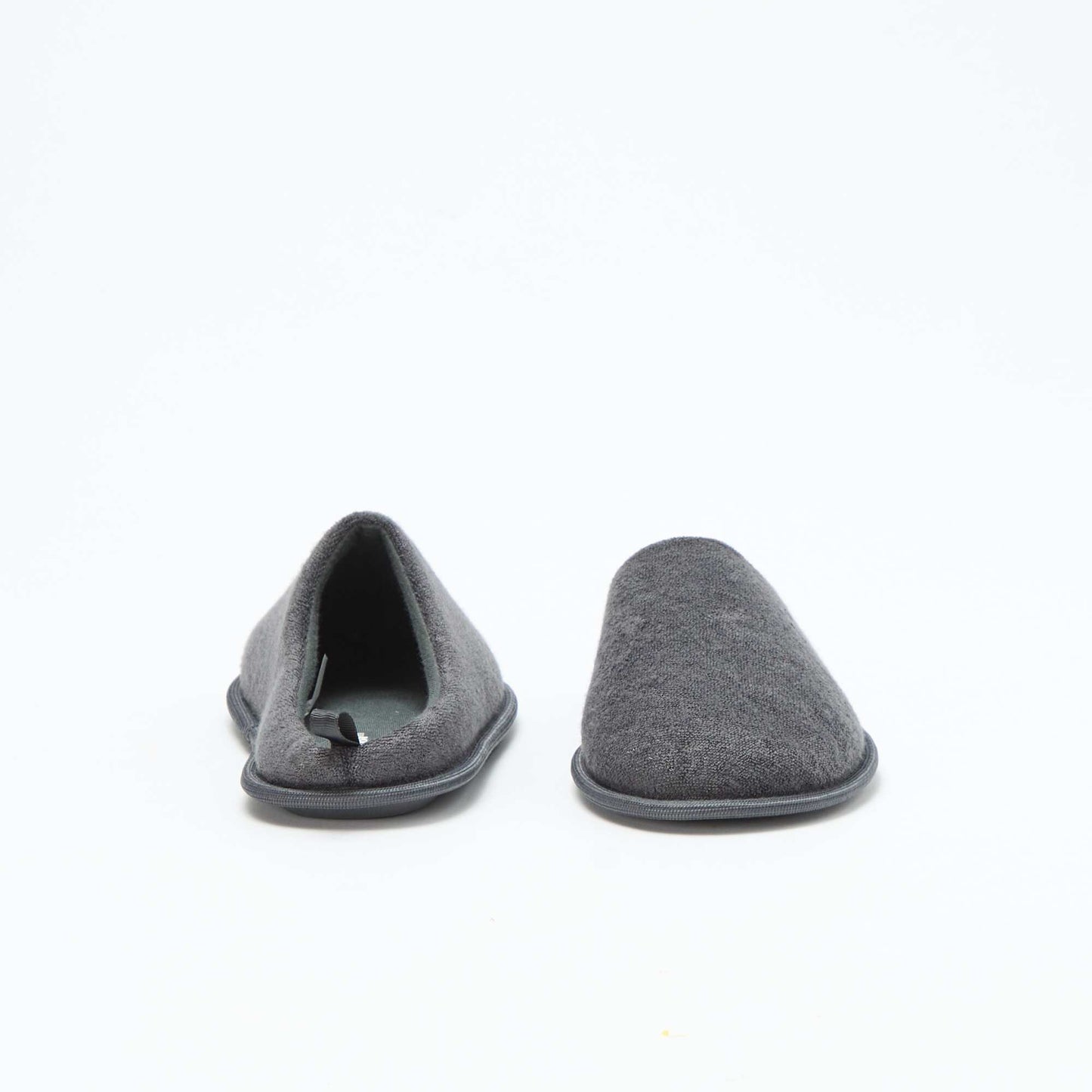 Bouclé knit mule slippers GREY
