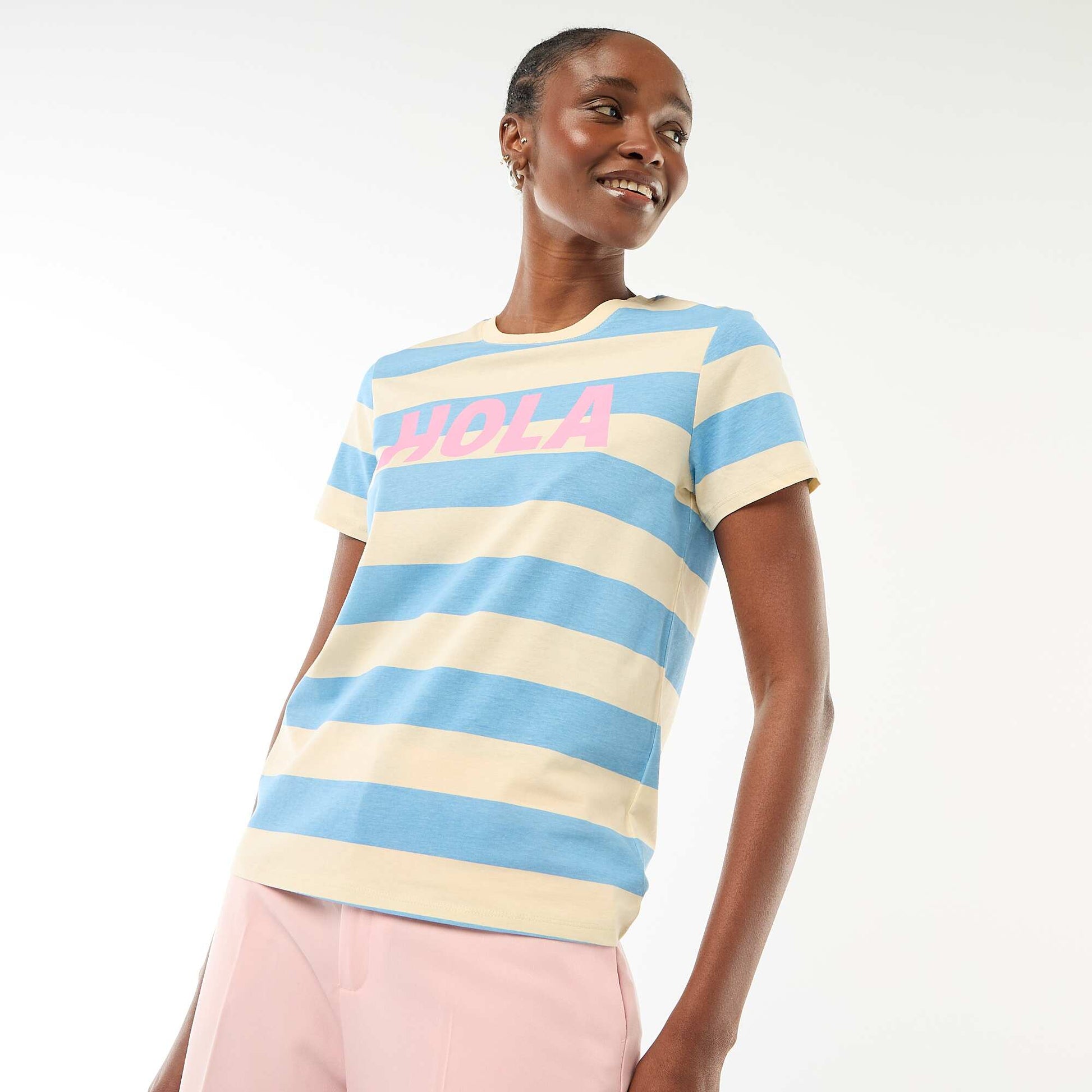Printed T-shirt BLUE