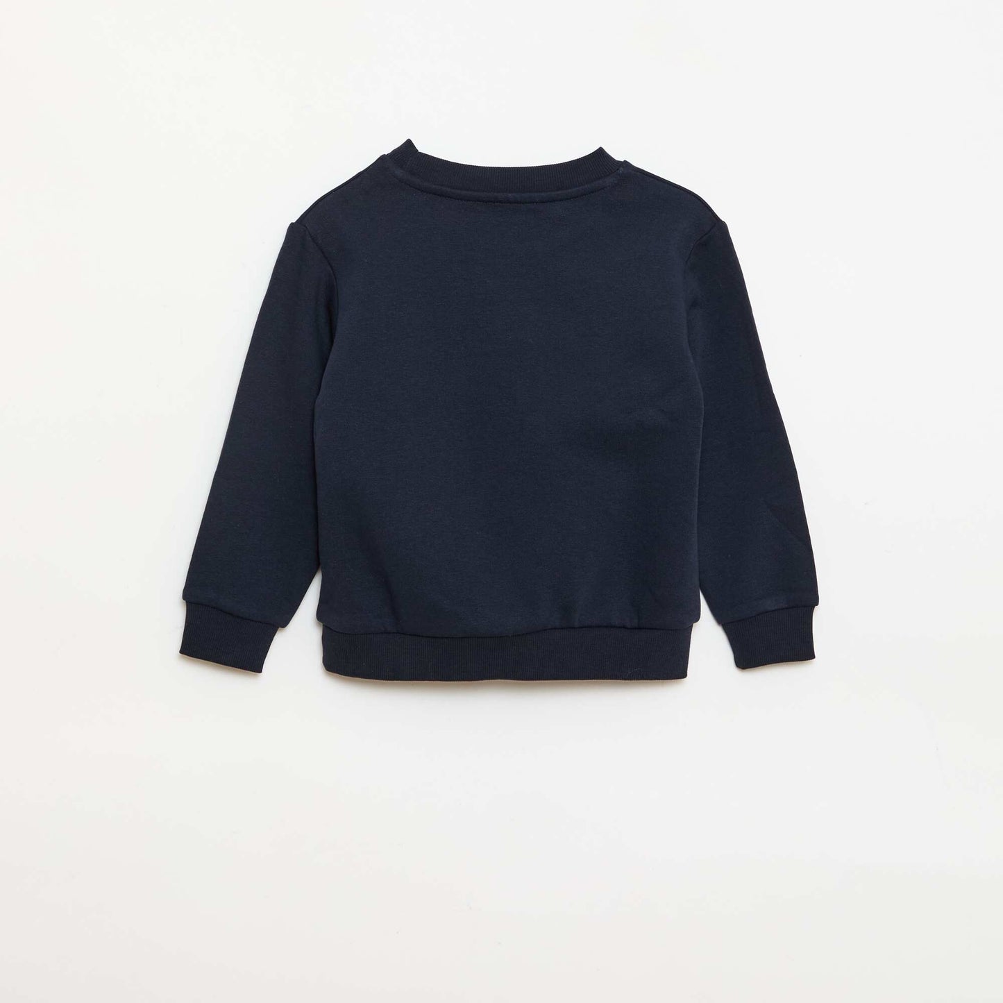 Plain Brushed Fleece Sweatshirt BLUE