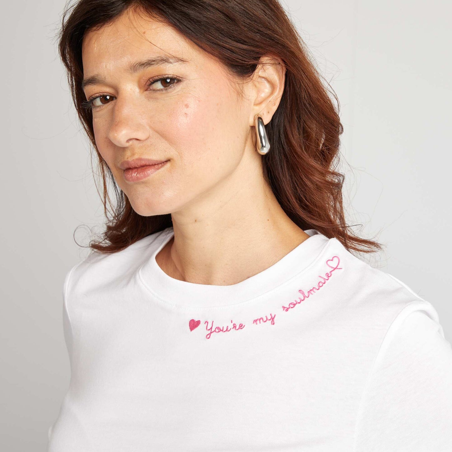 Short-sleeved T-shirt - Valentine's Day WHITE