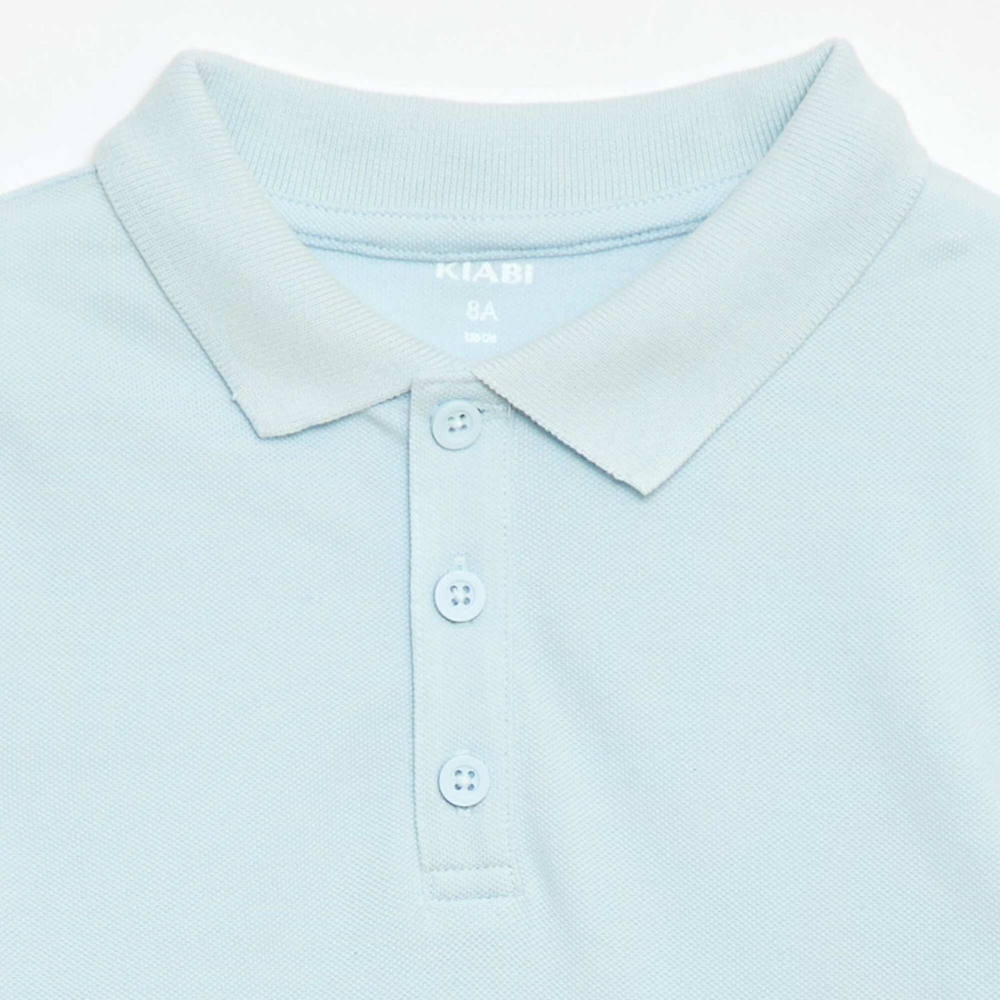Plain Pique Knit Polo Shirt BLUE