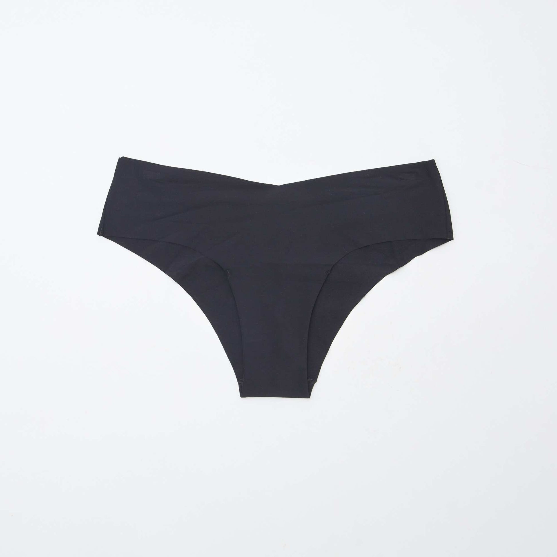 Pack of 2 pairs of seamless microfibre boy shorts BLACK
