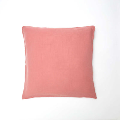 Cotton gauze pillowcase 50 X 70 cm or 63 x 63 cm - Kiabi Home PINK