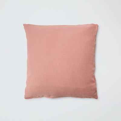 Cotton gauze pillowcase 50 X 70 cm or 63 x 63 cm - Kiabi Home PINK