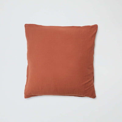 Cotton gauze pillowcase 50 X 70 cm or 63 x 63 cm - Kiabi Home BROWN