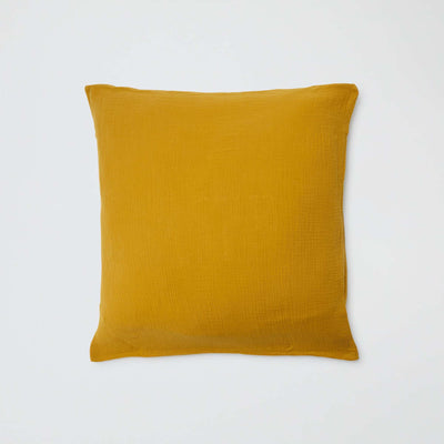 Cotton gauze pillowcase 50 X 70 cm or 63 x 63 cm - Kiabi Home YELLOW