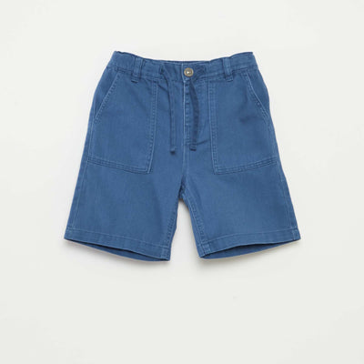 Twill Bermuda shorts BLUE