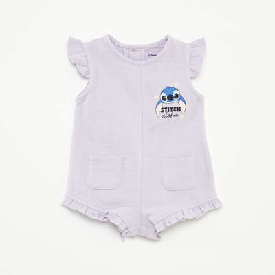 Disney ruffled short all-in-one PURPLE