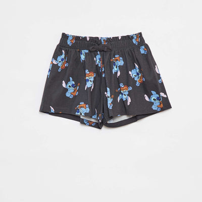 Stitch shorts BLACK
