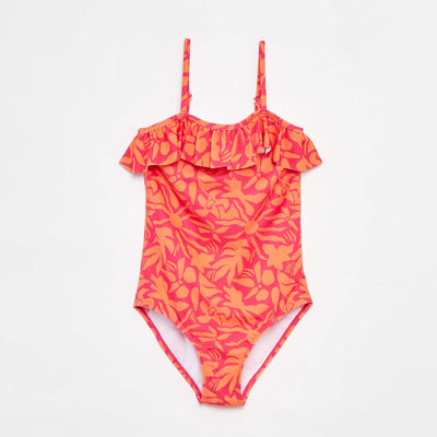 Ruffled swimsuit - One-piece PINK