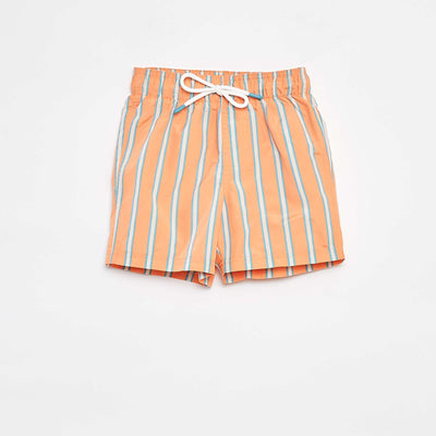 Striped board shorts ORANGE