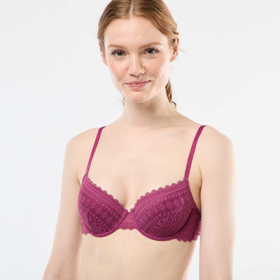 Lace Balconette Bra PINK