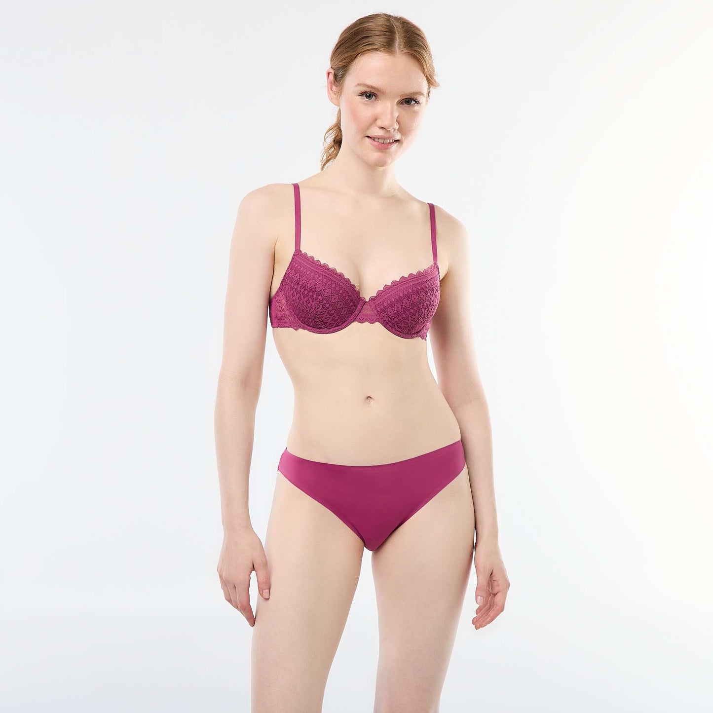 Lace Balconette Bra PINK