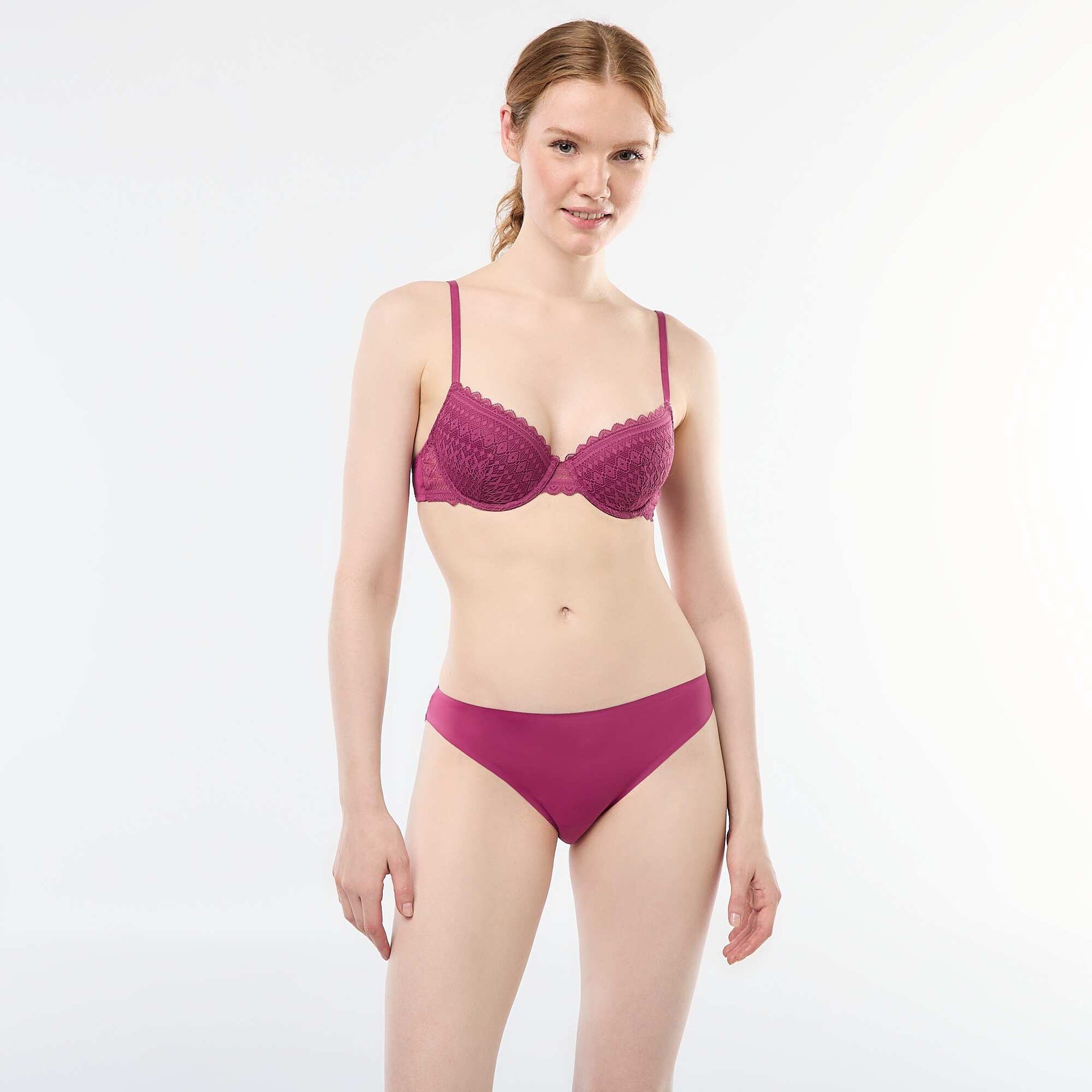 Lace Balconette Bra PINK