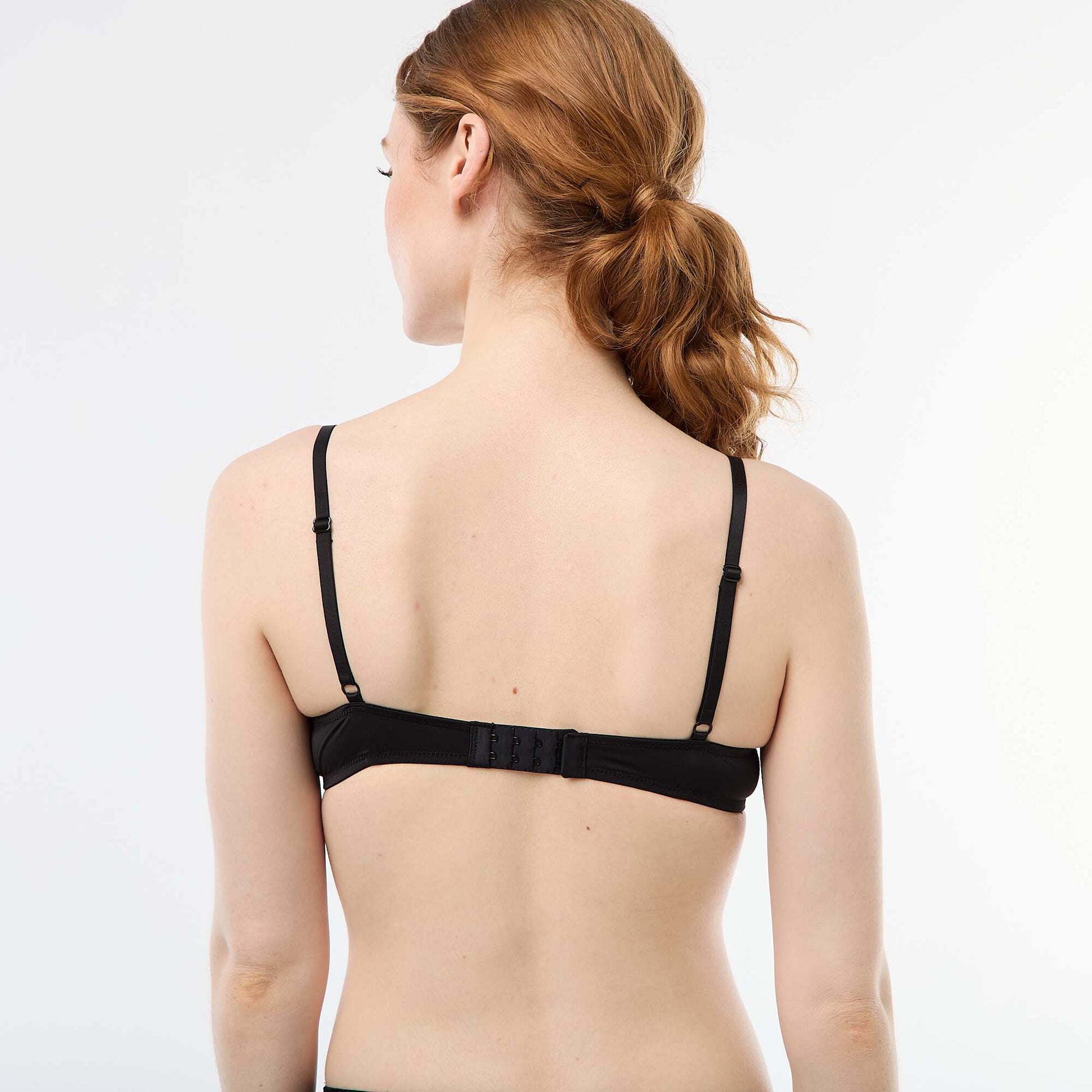 Lace Balconette Bra BLACK