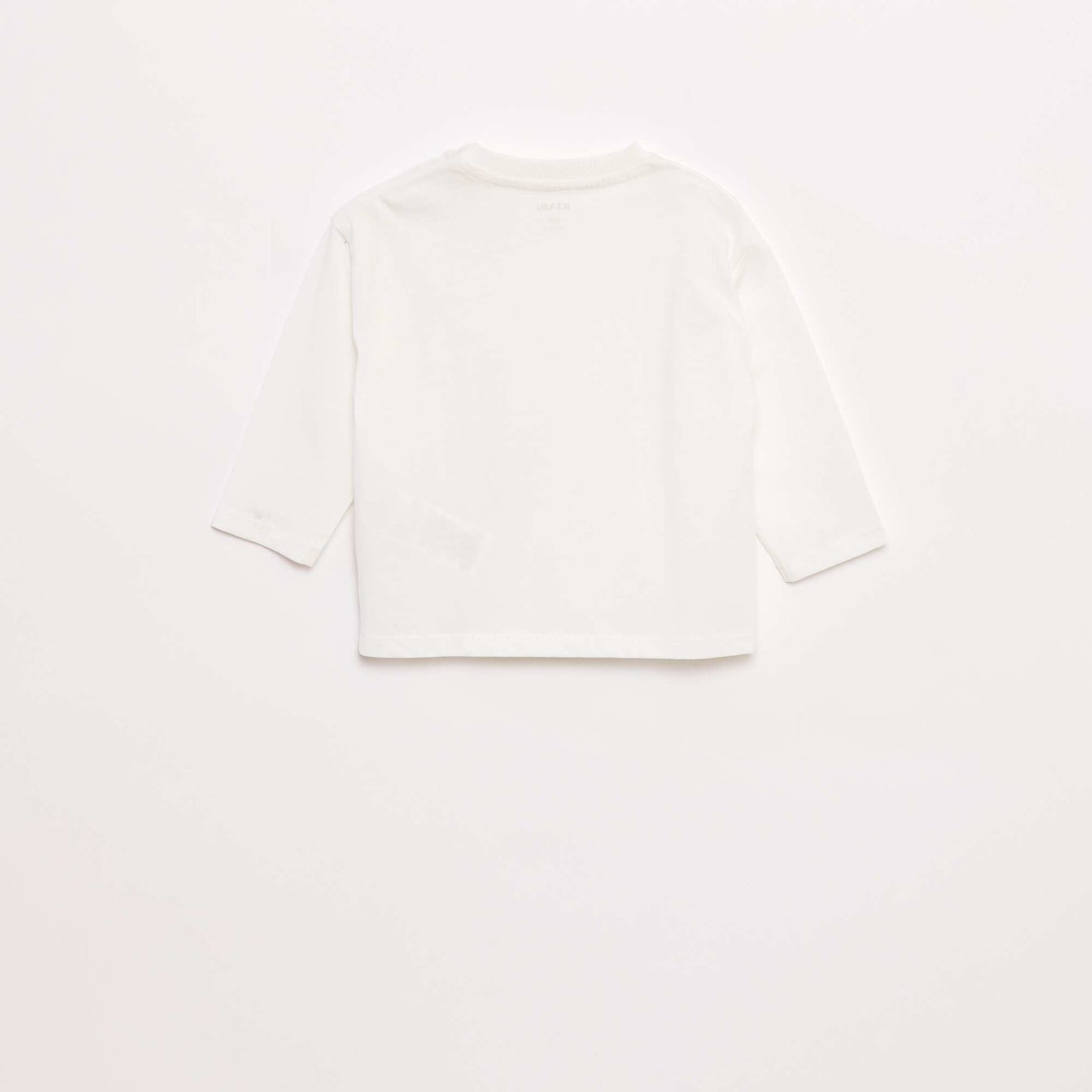 Long-sleeved T-shirt with chest pocket WHITE