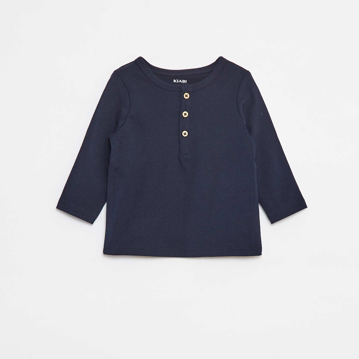 Tunic Neck T-Shirt BLUE