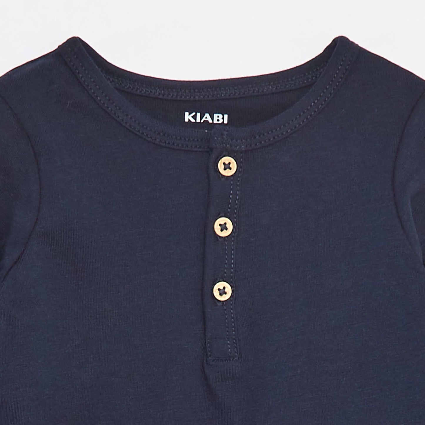 Tunic Neck T-Shirt BLUE