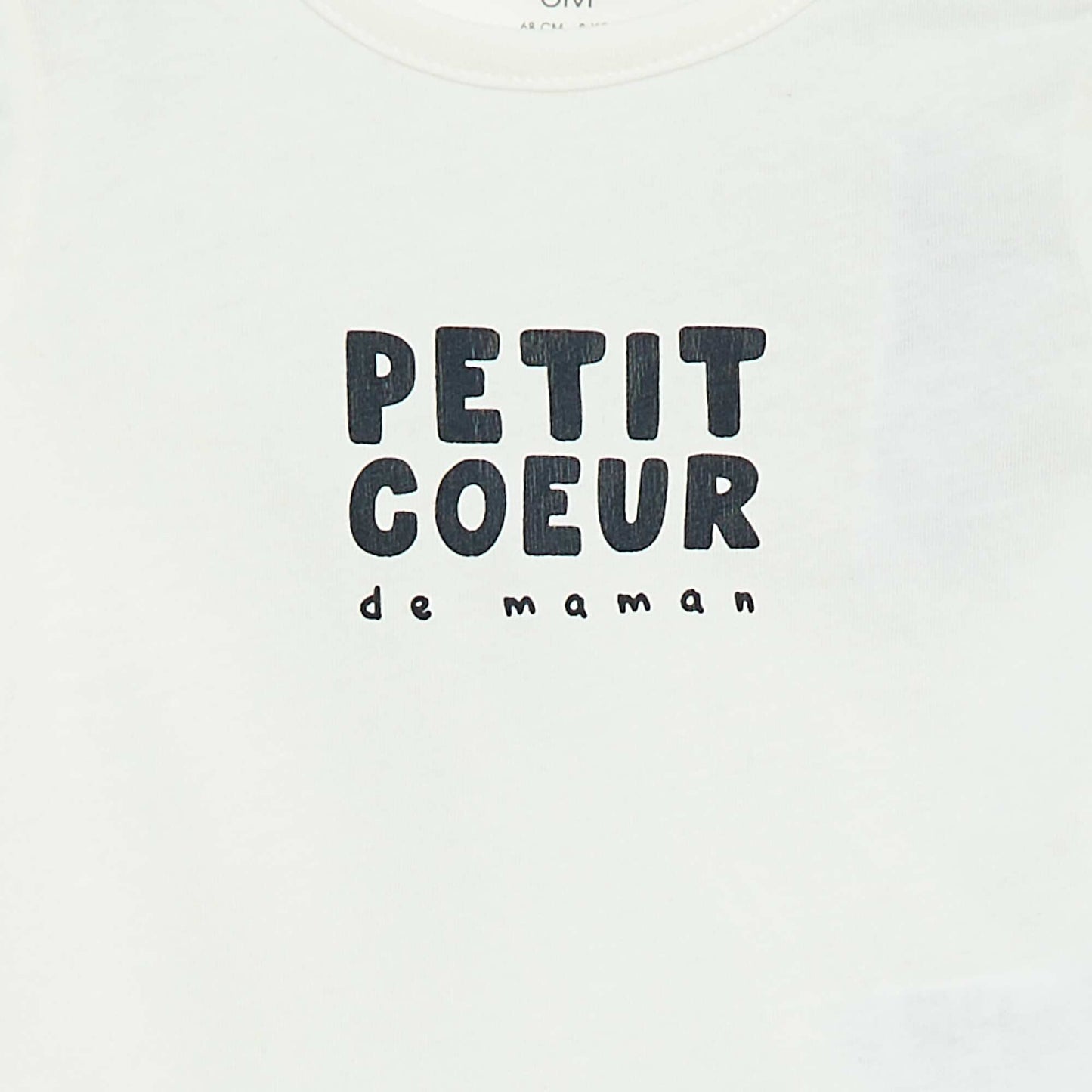 Printed long-sleeved T-shirt WHITE