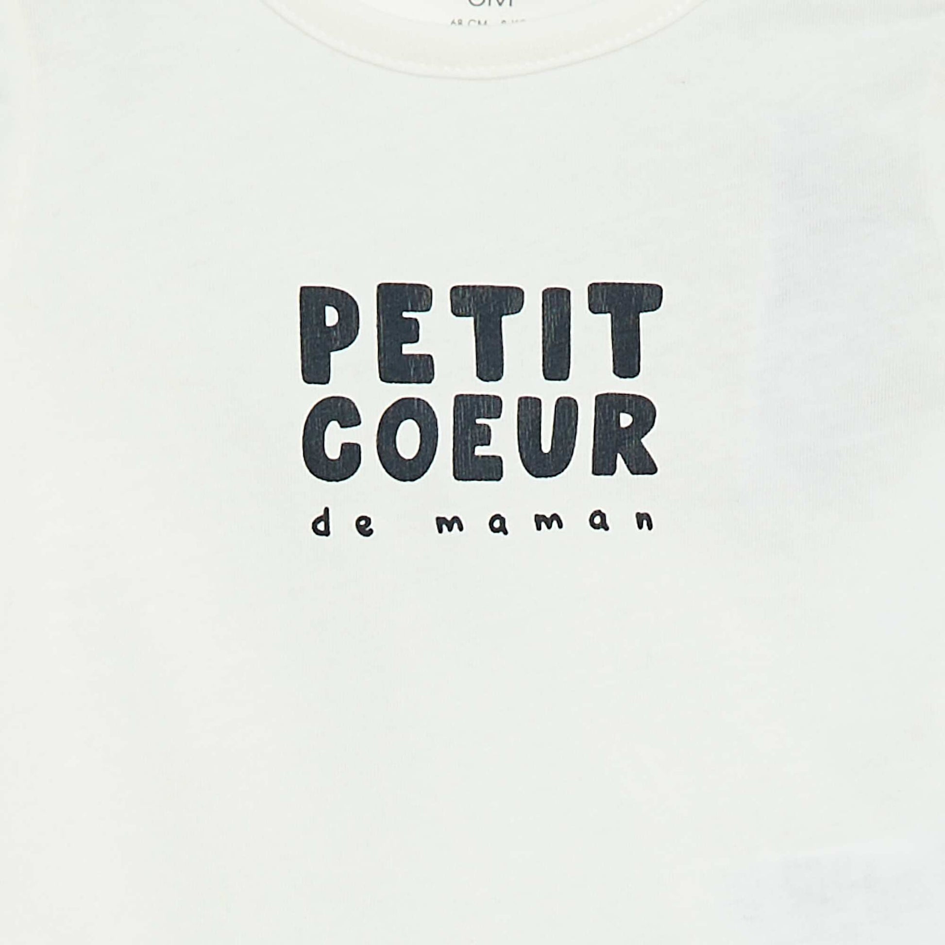 Printed long-sleeved T-shirt WHITE