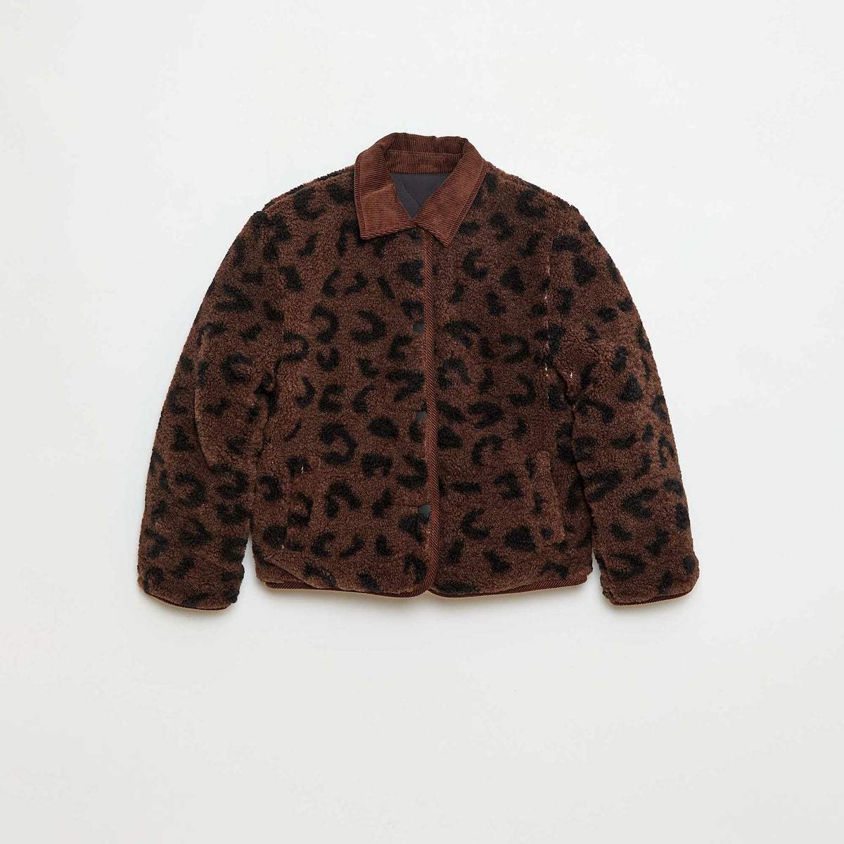 Reversible Warm Workwear Style Jacket BLACK