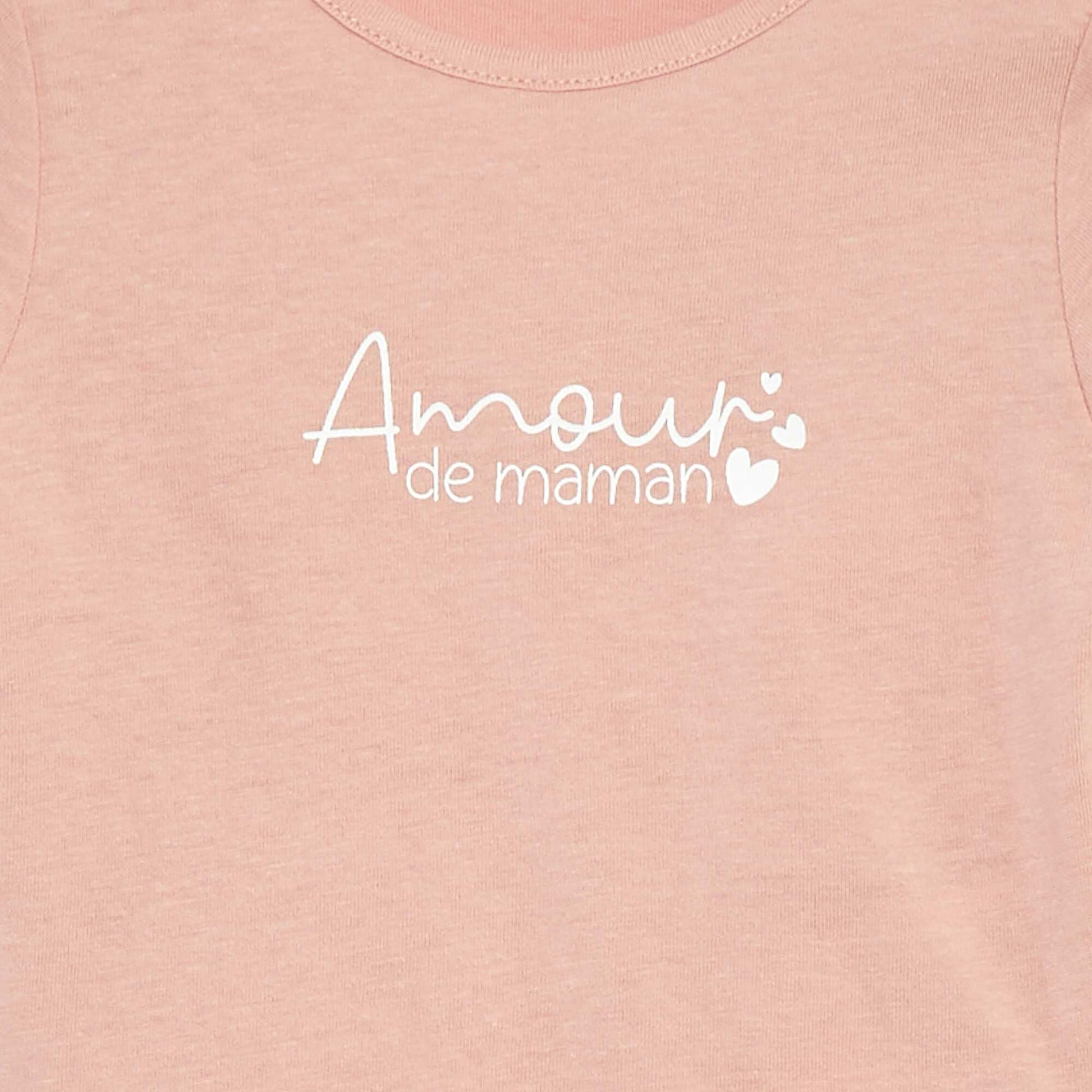 Long-sleeved T-shirt with print PINK