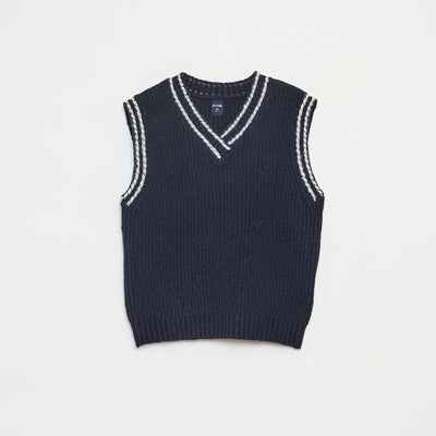 Knitted gilet BLUE