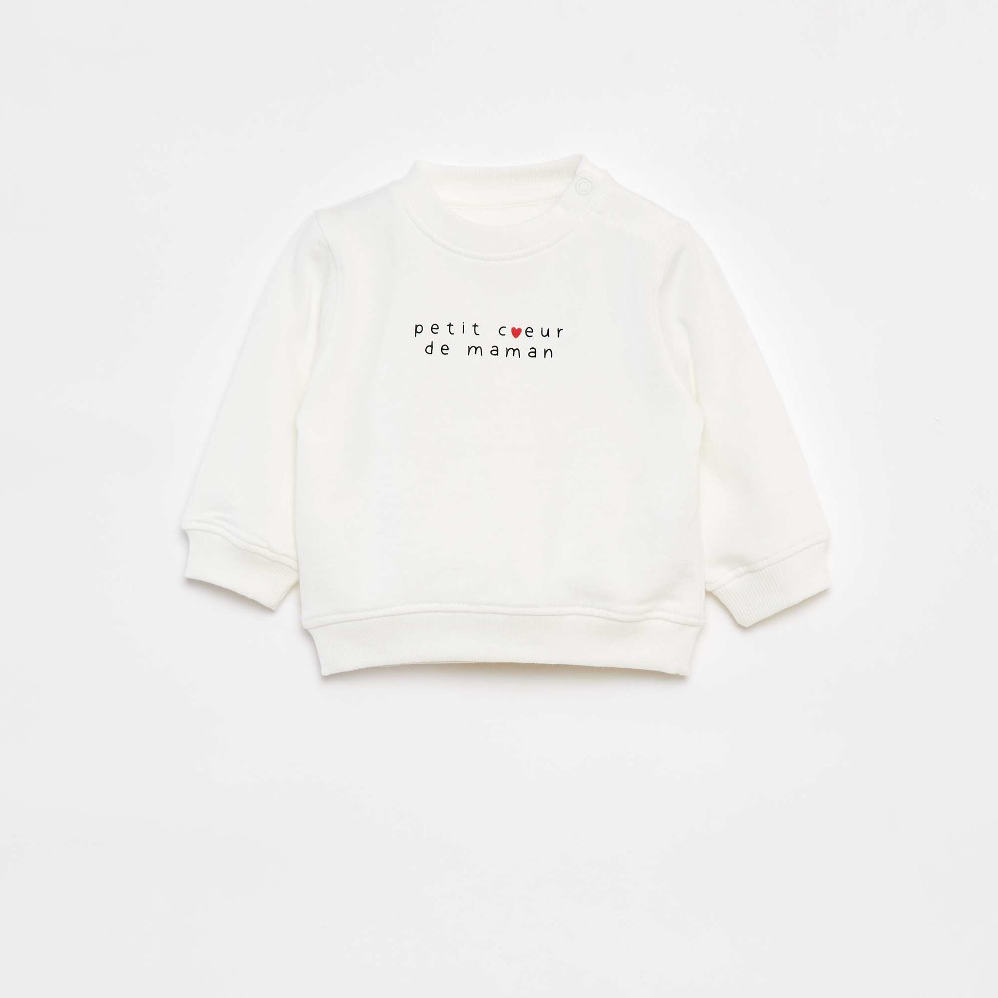 Long-sleeved sweatshirt with print WHITE