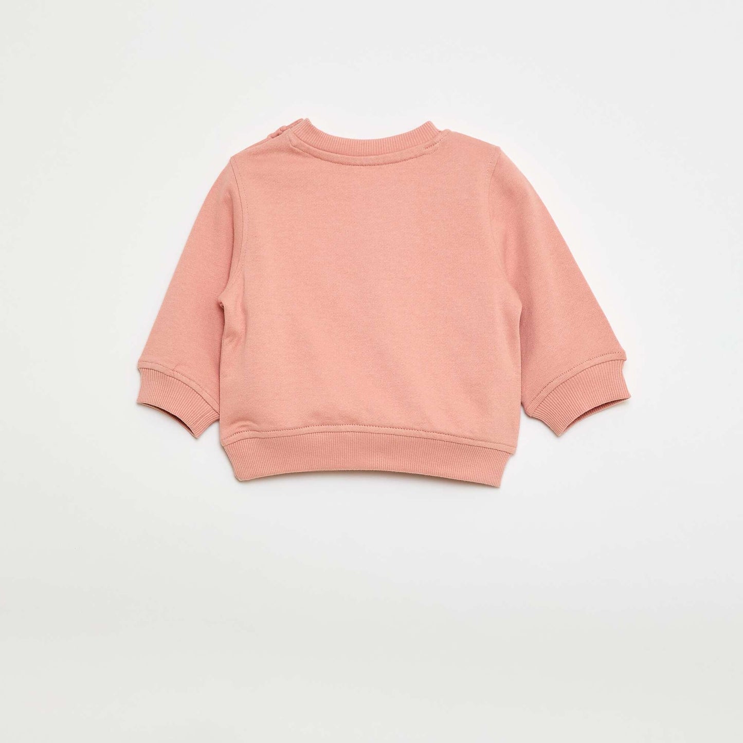Long-sleeved sweatshirt with print PINK
