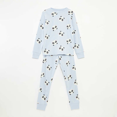 T-shirt and trousers pyjama set -  2-piece set BLUE