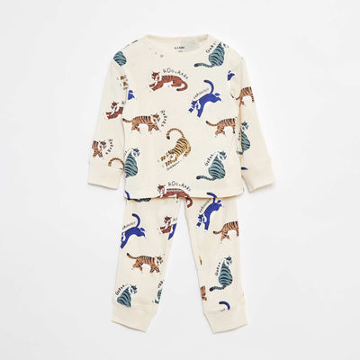 T-shirt and trousers pyjama set - 2-piece set WHITE