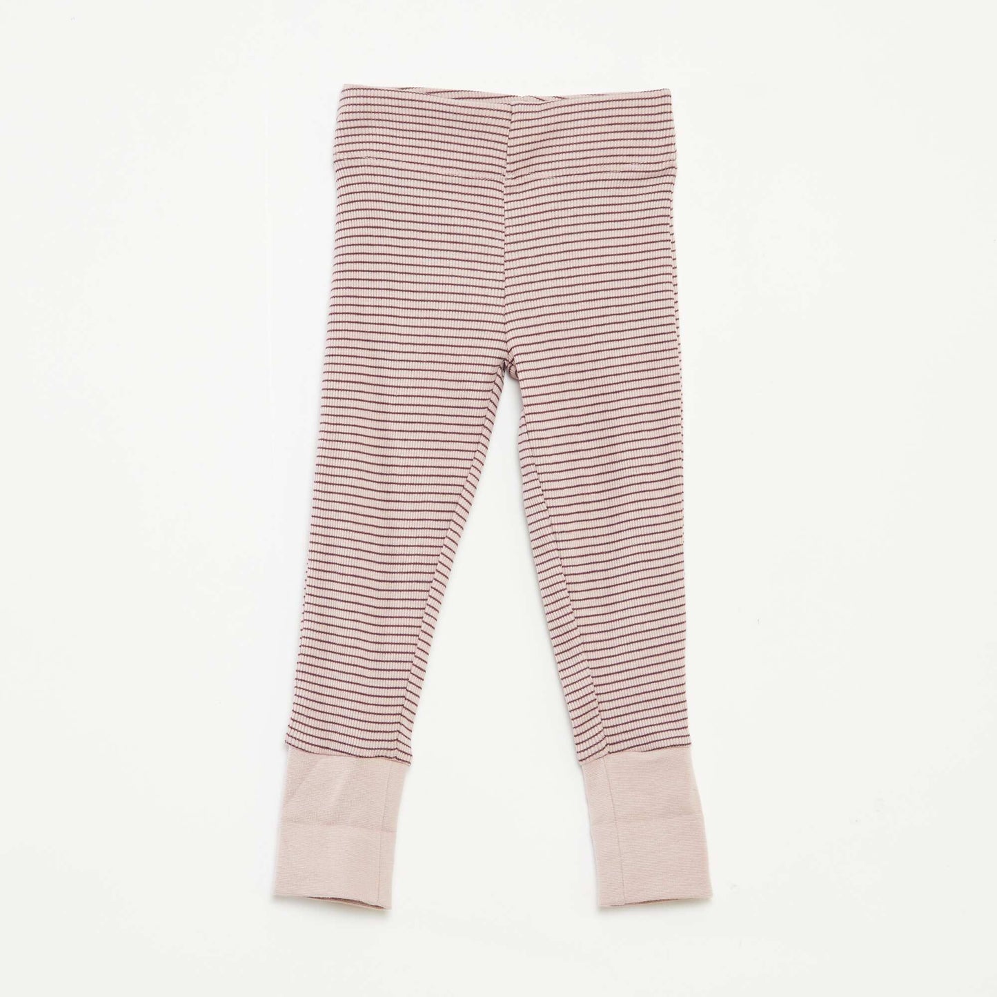 Striped T-shirt and trousers pyjama set - 2-piece set PURPLE